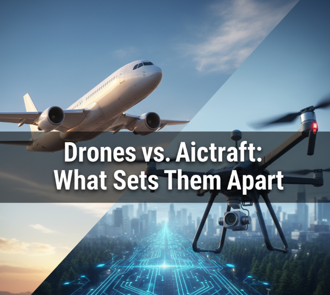 Drones vs. Aircraft: What Sets Them Apart